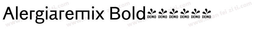 Alergiaremix Bold字体转换